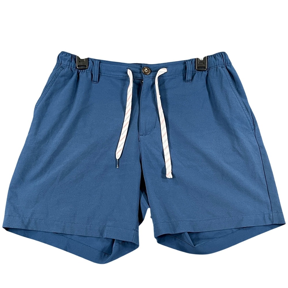 Chubbies Performance Shorts Mens L Blue Stretch Drawstring Waist Casual Summer